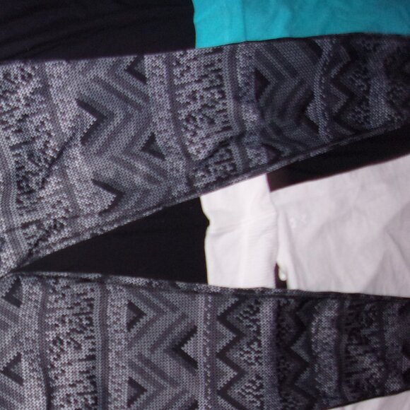 size large active wear blak gray gear pants womens leggings athletic - Picture 6 of 6
